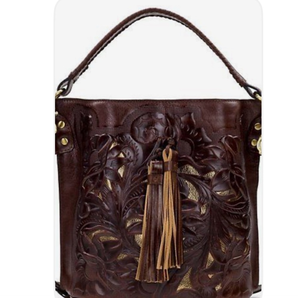 EUC Patricia Nash Heritage Octavia Leather Anniversary Bag
